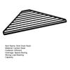 Triangle Sink Drain Rack Carbon Steel Corner Drying Holder Sponge Rag Organizer Over The Sink Drainer for Kitchen Cafe Restaurant Bakery Home
