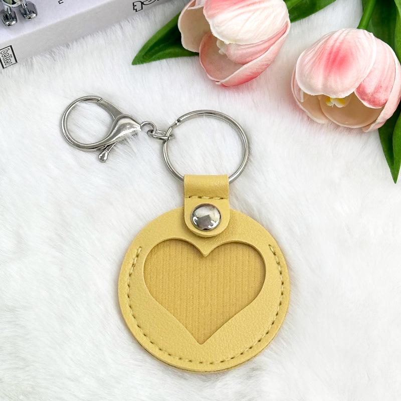 Leather Pet Hair Memorial Keychain Case: Cat & Dog Hair Keepsake Hanger