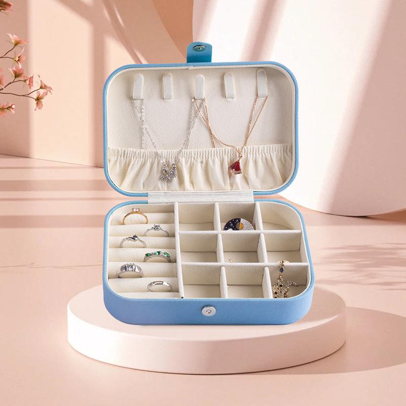 Portable Jewelry Box European Princess Travel Korean Hand Jewelry Jewelry Bag Earrings Ring Small Storage Box
