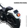 LED Tail Light Motorcycle Replacement Smoked Taillight License Plate Rear Light Integrated Brake Turn Signal Rear Lights