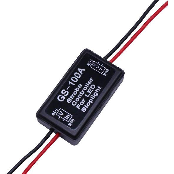 12V GS-100C Flash Strobe Controller Auto Car Flasher Module for LED Brake Light Tail Stop Light