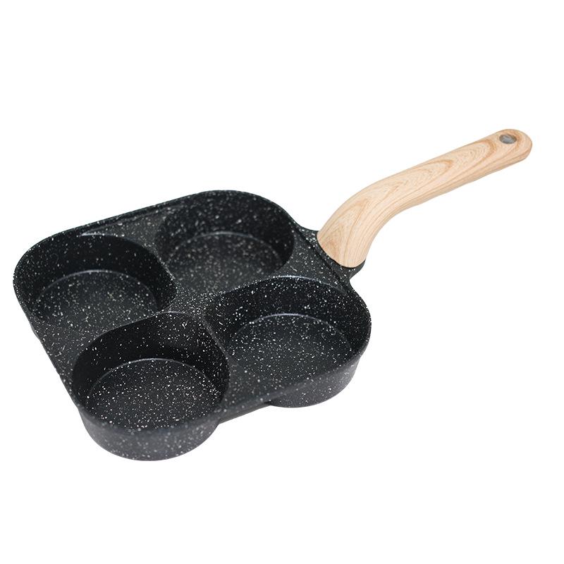 Vierloch-Antihaft-Maifanstein-Eier- und Burgerpfanne