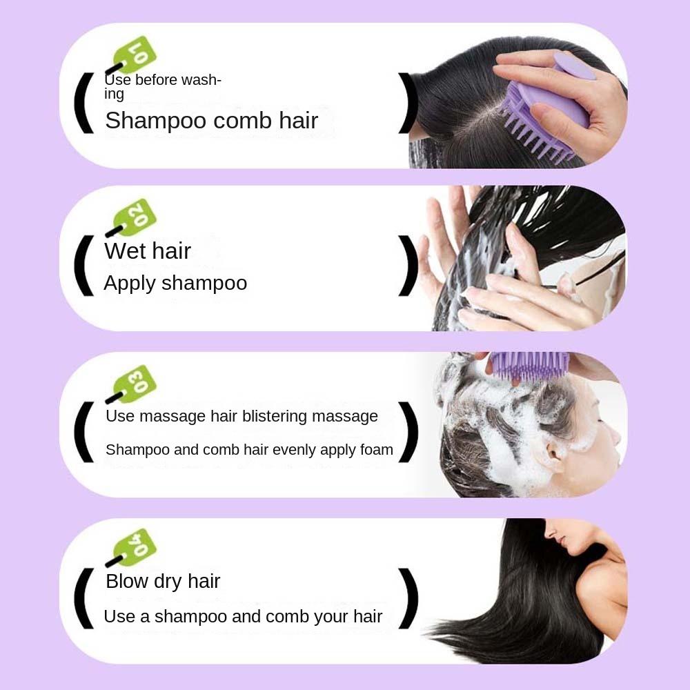 Body Brush Shampoo Brush Hair Care Tool Head Washing Brush Hair Washing Comb  Women/Girls