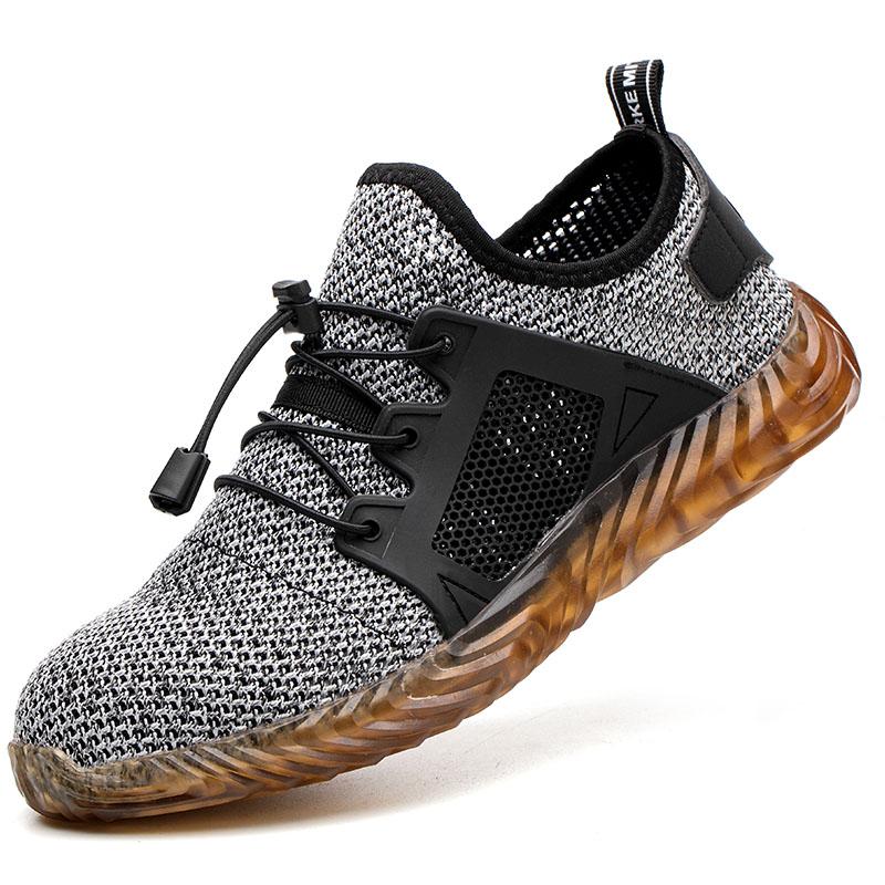 Men Work Safety Shoes Anti-puncture Working Sneakers Male Indestructible Work Shoes Men Boots Lightweight Breathable Safety Boot