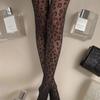 Sexy Vintage Leopard Print Black Pantyhose Women Fashion Slimmer Look Thin Style Stockings