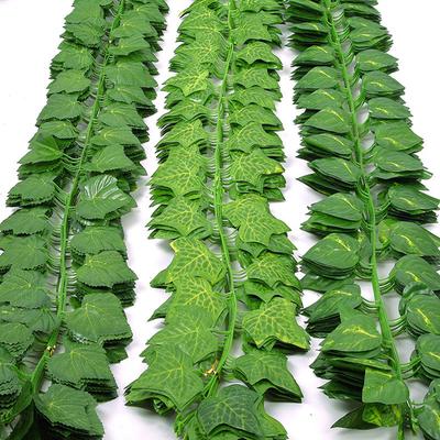 1Pcs 230cm Green Silk Artificial Hanging Ivy Leaf Garland Plants Vine Leaves Diy For Home Bathroom Decoration Garden Party Decor