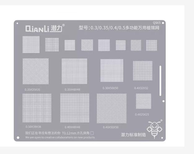 QIANLI Bumblebee Planting Tin Steel Mesh for Phone 6 To 14 Series CPU1-CPU2 A8-A14 Hard Disk Face ID Repair Stencil