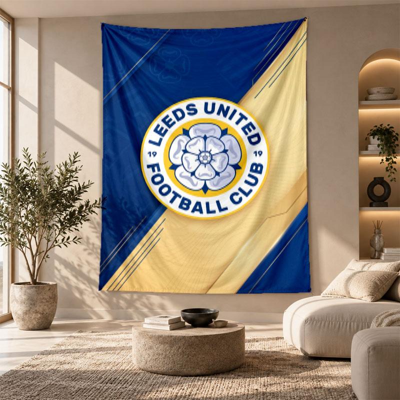 Decorative Tapestry,Leeds United Printed Wall Art, Lightweight Wall Hanging For Bedroom Background