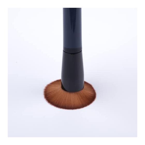 Foundation brush 131, flat cheek brush, rubbing cream, cheek brush, portable makeup brush, angled flat head brush, short, thick and soft hair,