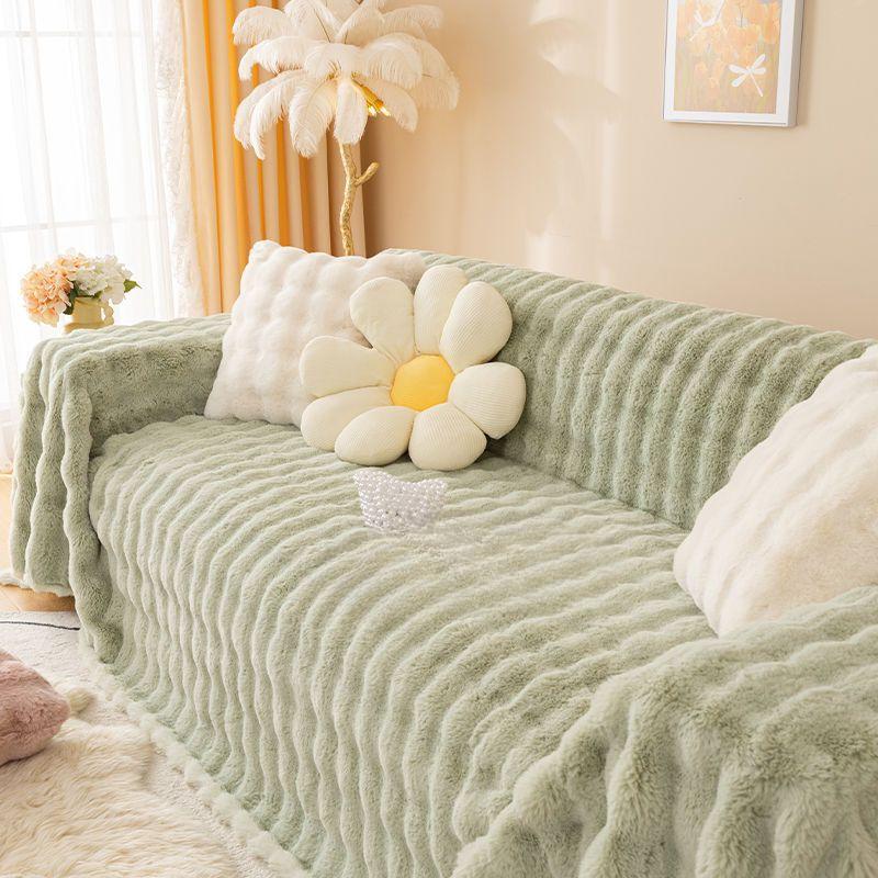 Sofa Cushion Winter Thickened Fleece Cushion Non-Slip Leather Sofa Cover Cover Cloth