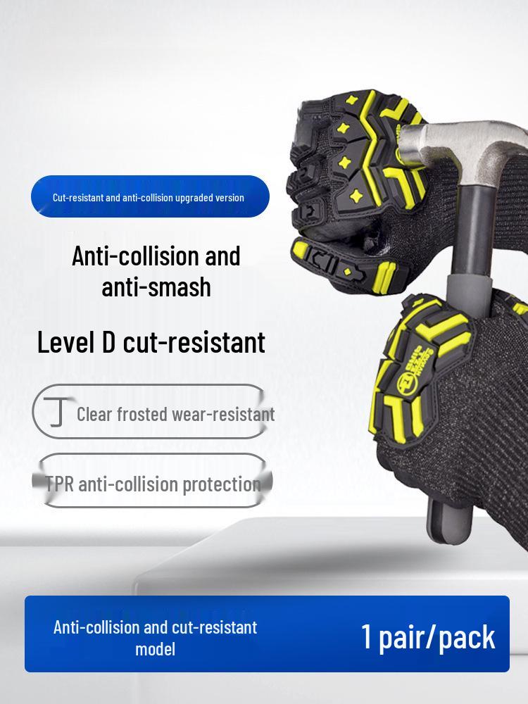 Level 9 Cut-Resistant Gloves: Cut, Puncture, Wear-Resistant; Breathable Non-Slip Protection for Work, Fish Cleaning, Beachcombing, and Kitchen Use.