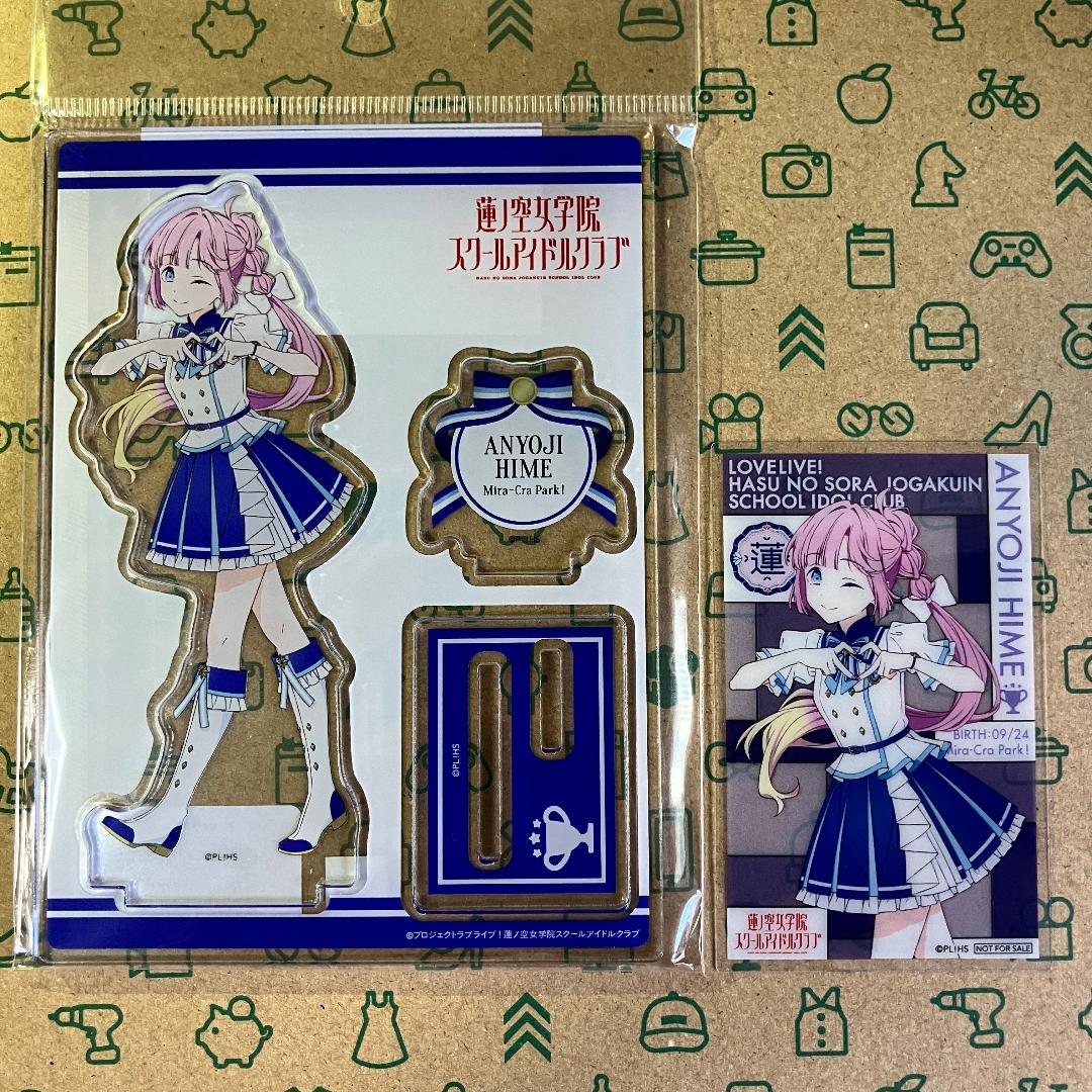 

[USED] Hime Anyoji Acrylic Stand 365 Days Costume Hasunozora Purchase Bonus Clear Card Included