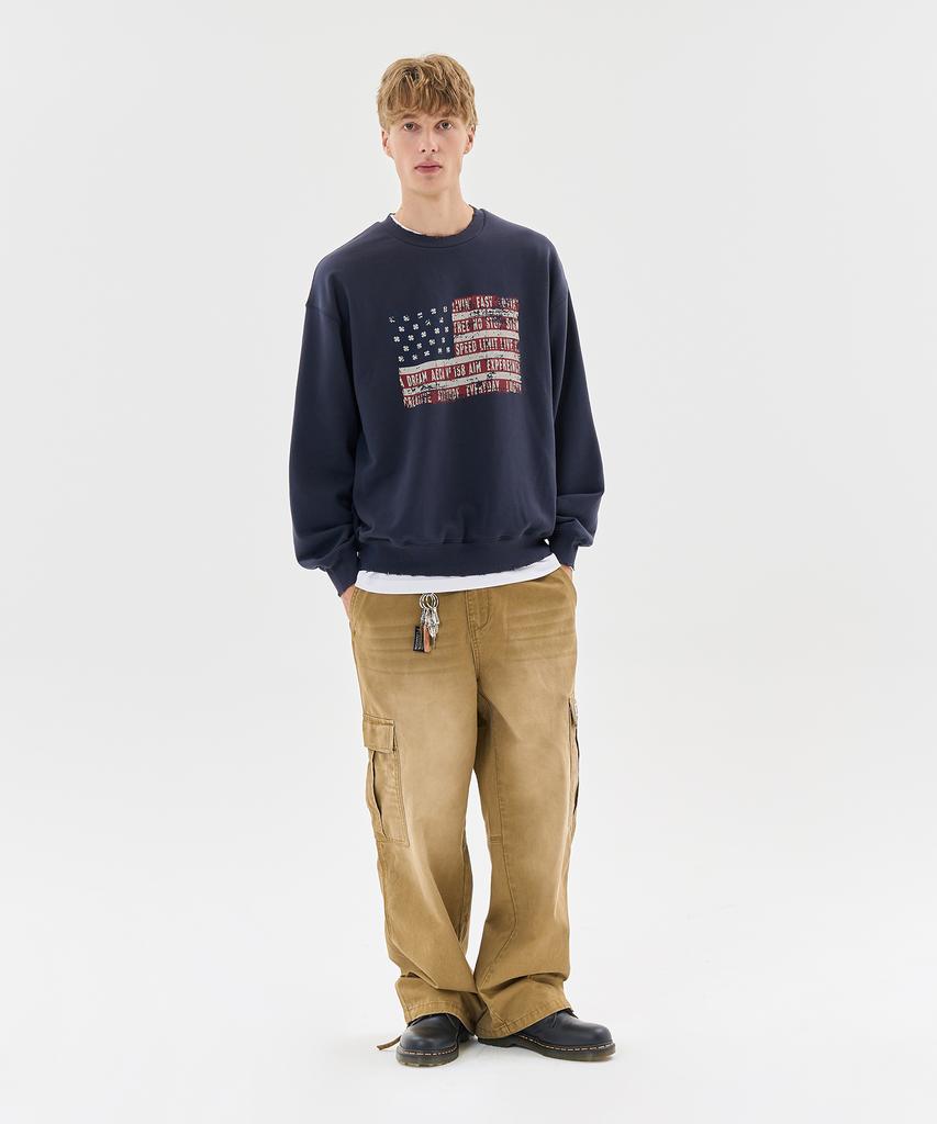 AECA Easy & Free Flag Sweat Shirts (3 Colors)