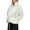adidas Originální patchworková bunda Originals s trojlístkem se stojáčkem a zapínáním na zip, s dlouhým rukávem a fleecovou podšívkou, unisex bunda, zelená HR3484