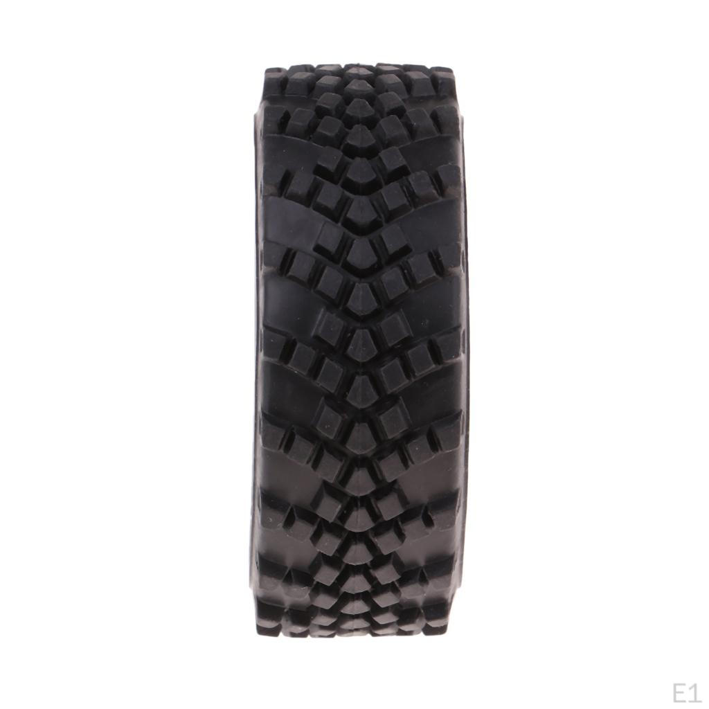 4pcs Rubber Tire Tyres with Wheels for WPL 1/16 Scale Truck Spare Parts