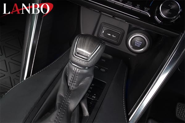BMW Japan LANBO Shift Knob with Lock Gray for Button, Wood, Harrier/RAV4