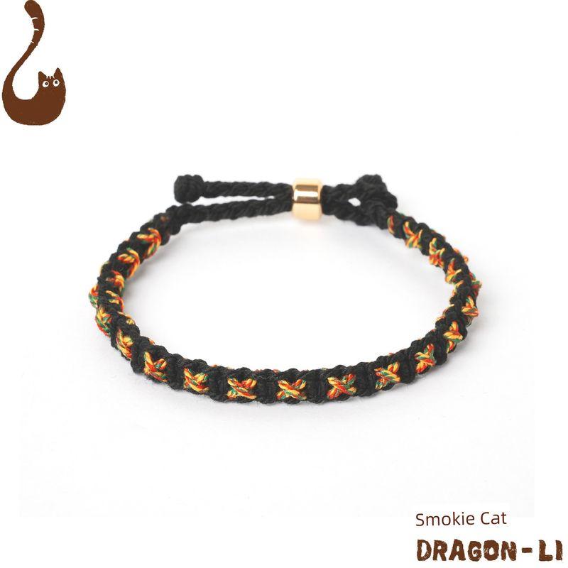 

XINGX Ремешок для переноски Тибетский стиль Цветок Галсанг Ремешок для переноски Маленький Новый Китайский Браслет Ручной работы Пара Подруги Подарок на Китайский День святого Валентина 15cm Gesang Color((Yellowish))