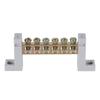 2 peças de terminal de cobre 12V 150A barra de barramento de 6 vias bloco de distribuição de aterramento painel + 12 peças de terminal