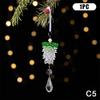 Clear Acrylic Christmas Tree Decorations Christmas Hanging Ornaments Snowflake & Icicle Hanging Decor New Year Party Decorations