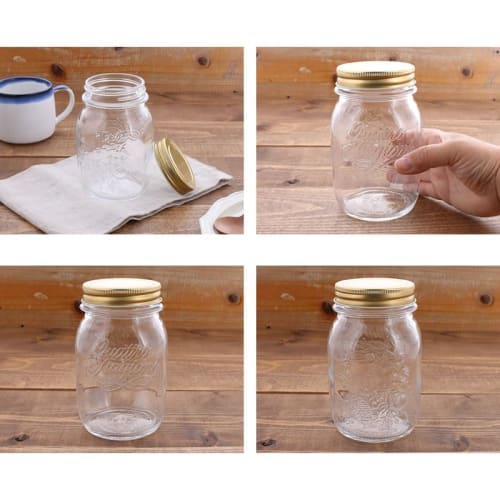 EAST Table Quattro Stagioni Bormioli Rocco Glass Jar, 500cc, Microwave and Dishwasher Safe