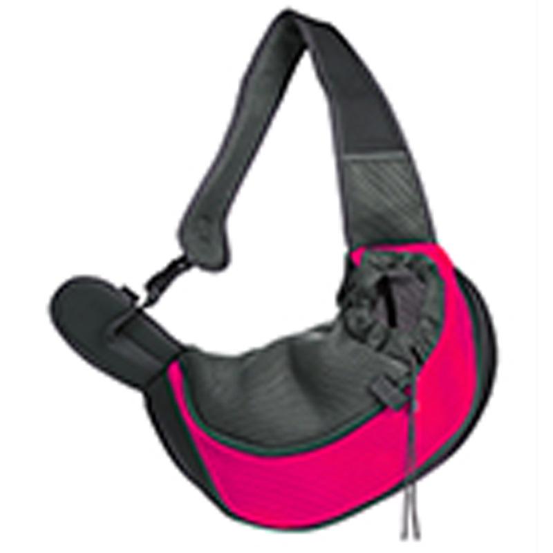 Atmungsaktive Crossbody-Haustiertasche mit Kopföffnung, Tragbar für Katzen & Hunde, Netz-Schultertasche mit Kordelzug