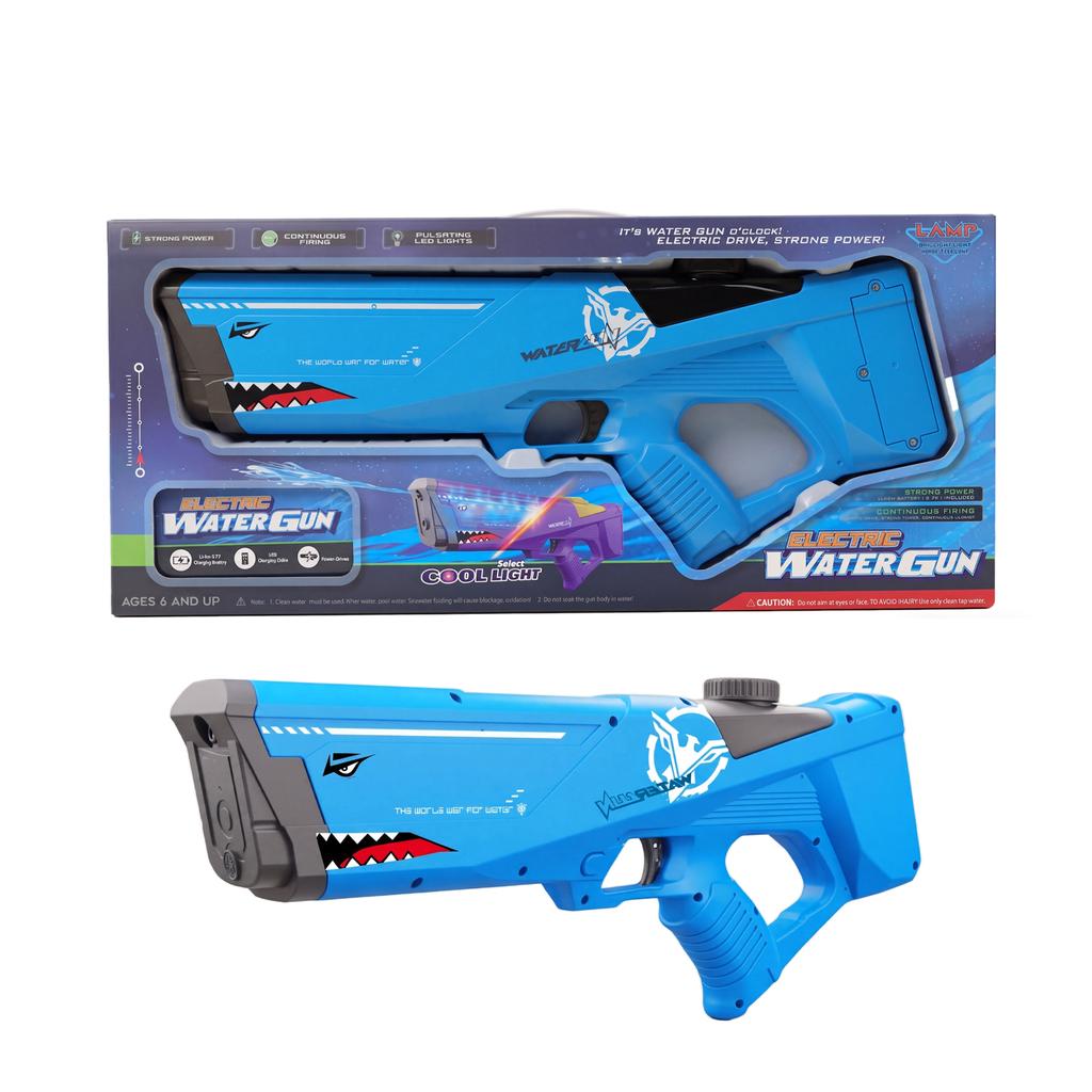 Electric Water Gun Automatic Rechargeable Water Blaster High Capacity Water Tank Strong Electric Pump Water Shooter Toy for Outdoor Play