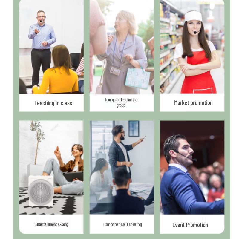 Deli LT921 Portable Wireless Voice Amplifier for Teachers and Guides