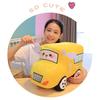 Police Bus Car Plush Toy Cartoon Model Stuffed Doll Cute Decoration Kids Gift
