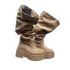 Wasteland Wind Boots Women's Autumn and Winter New Small Thick-soled Heightening Fashion Boots Trendy Suede Piling Boots