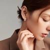 S925 Sterling Silver Daisy Flower Hoop Earrings for Women Girls Fine Jewelry Valentine's Day Gift