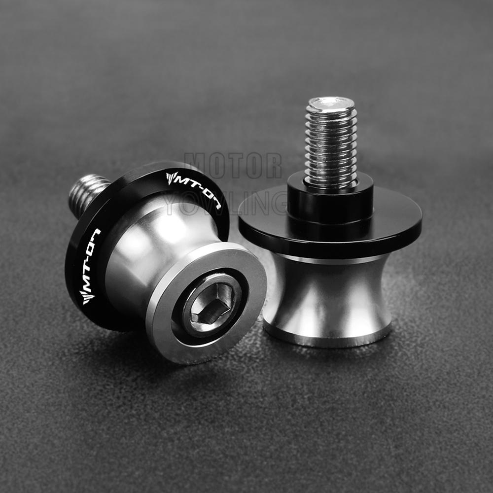 For Yamaha MT 07 MT07 FZ07 FZ 07 FZ-07 MT-07 Motorcycle 6MM Aluminum Swing Arm Stand Screw Swingarm Spools Slider Accessories