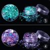 Nail Giltter Sequines Fluorescent Glass Paper Dust Powder Nail Art DIY Decor