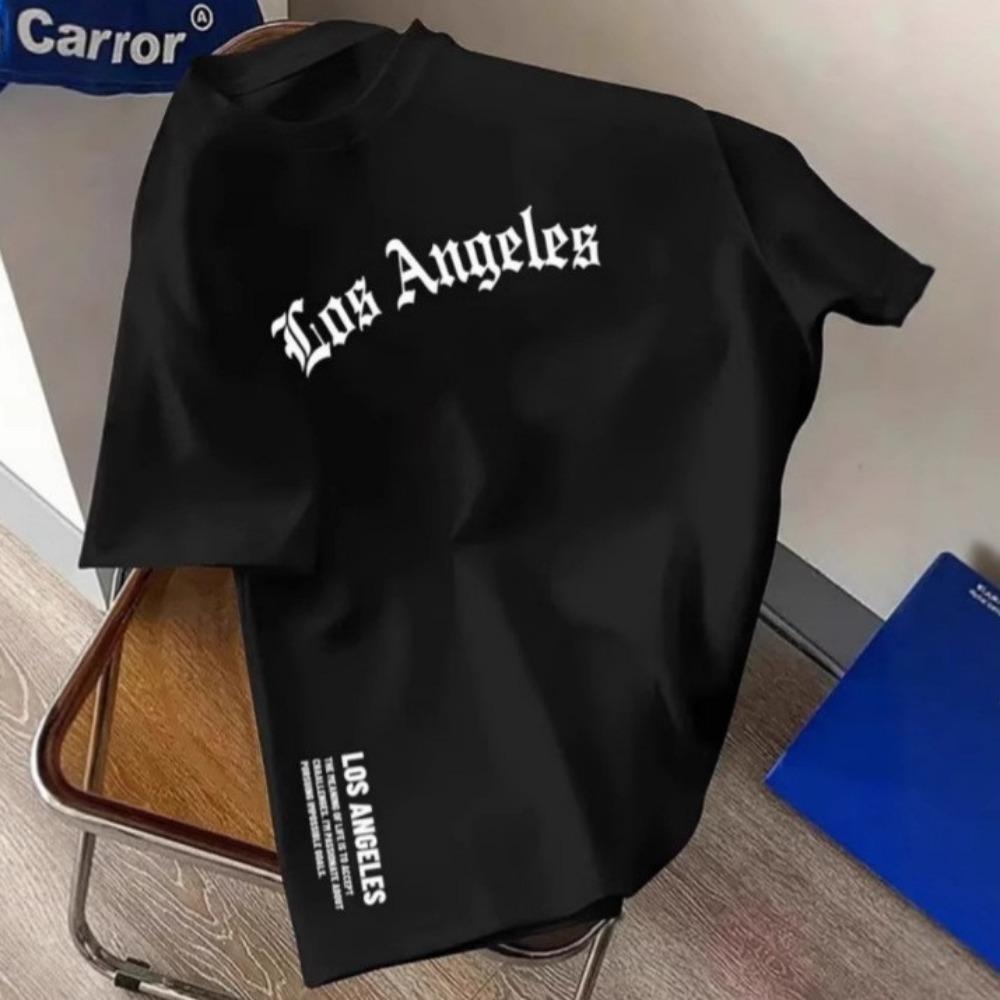 

100% хлопок Мужские повседневные футболки с коротким рукавом S чёрный