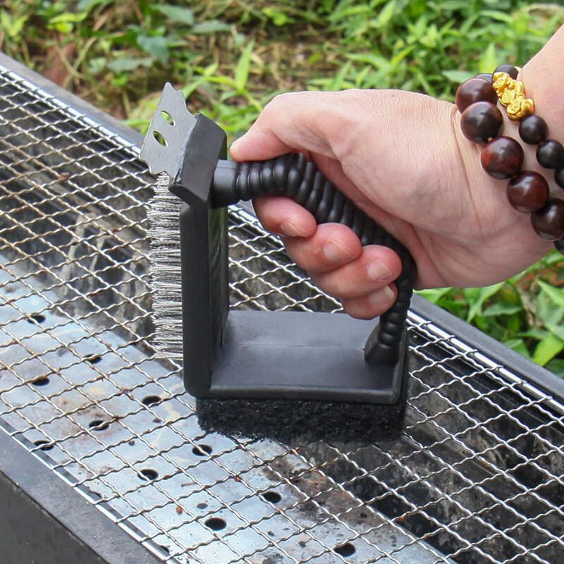 SMVP 3-Pack Right-Angle BBQ Grill Cleaning Brush