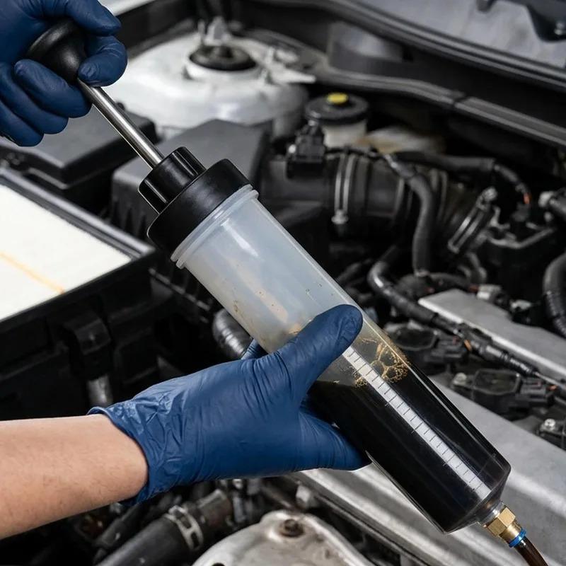 200/500cc Manual Fuel Suction & Filler Fluid Extractor Car Oil Change Brake Auto Syringe with Hose Evacuator Pump for ATV Boat