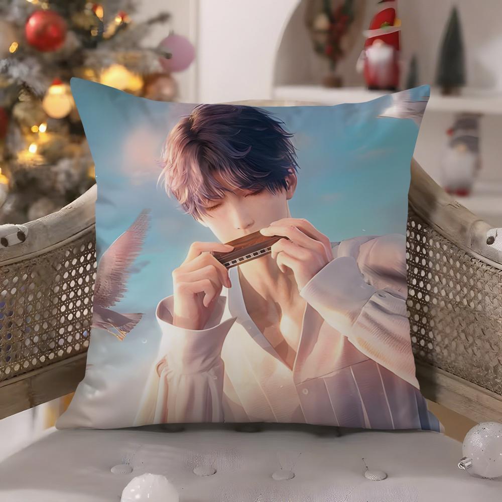 Game Rafael Love Deepspace-Cool Pillow Case Comfort Sofa Bed Silky Elegant Invisible Zipper Decorative Cushion Cover