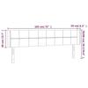 VidaXL LED Headboard Bedroom Furniture Double Bed Accessory Head of Bed Frame Interior Light Grey 3123250