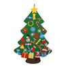 DIY Felt Christmas Tree with Detachable Ornaments Interactive Holiday Activity for Kids to Develop Motor Skills Wall Hanging Decor for Bedroom