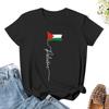 Nome Da Palestina Com Camiseta Do Mapa Da Bandeira T Shirt Graphic Shirt Casual Shorts Sleeved Female Tee T-Shirt