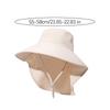 Trendy Korean Style Wide Brim Sun Hat 50+ UPF Anti-UV Sun Protection Hat Travel Outdoor Women Bucket Hats with Neck Cover