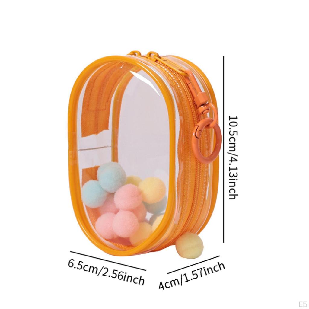 Clear Doll Storage Bag Organizer, Mini Figure Case, Tiny Pouch, Outdoor