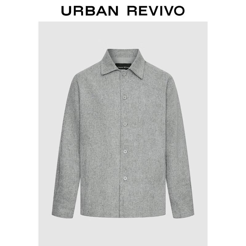 

Men s 2025 Winter Simple Textured Commuter Jacket M