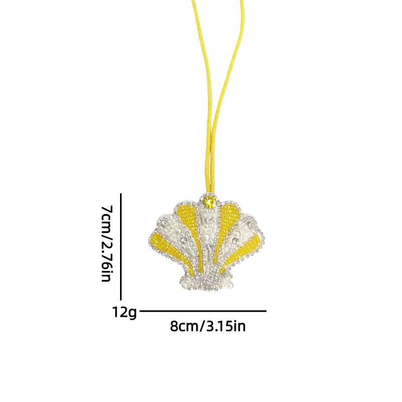 3D Rhinestone Applique Beaded Patch Pendant Key Chain Lobster Rope for Bag Purse Fashion Girls Gift