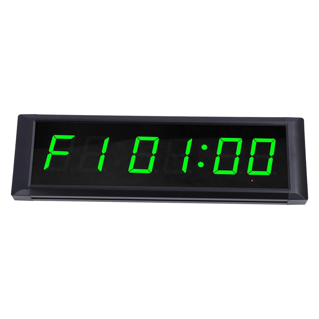 Digital Wall Clock 7 Color Timer Function 6 Digits Electric Wall Clock with Remote Control for Living Room Bedroom Kitchen
