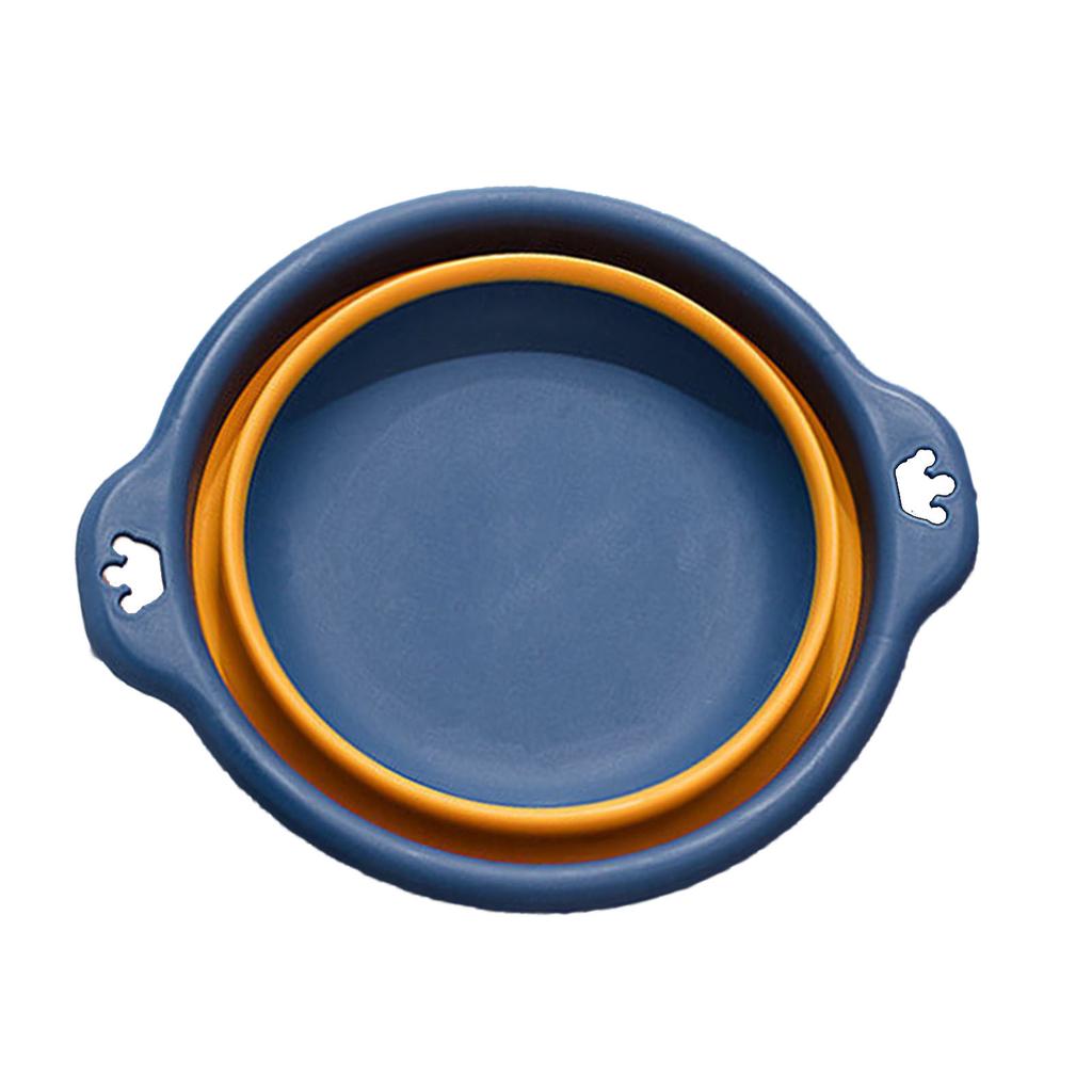 Folding Washbasin Space Saving Plastic Washtub Multi Purpose Portable Washing Basin for Dishing Camping Laundry