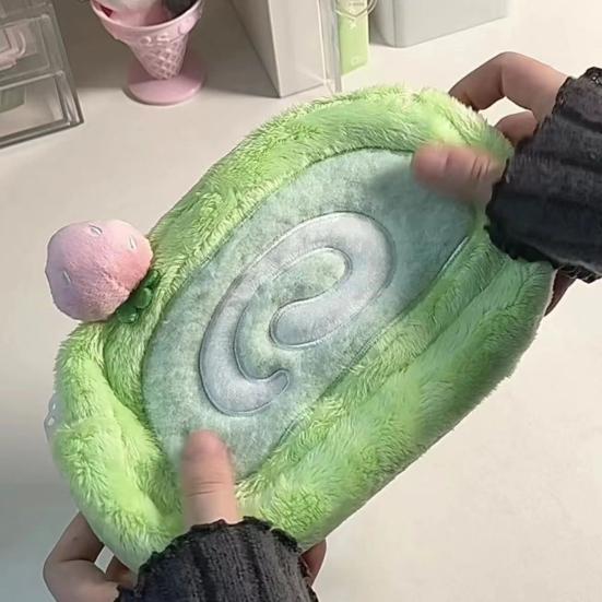 Plyšové pouzdro na tužky Velkokapacitní taška na psací potřeby Pouzdro na tužky na zip Roztomilá kosmetická taštička Dárek pro přátele