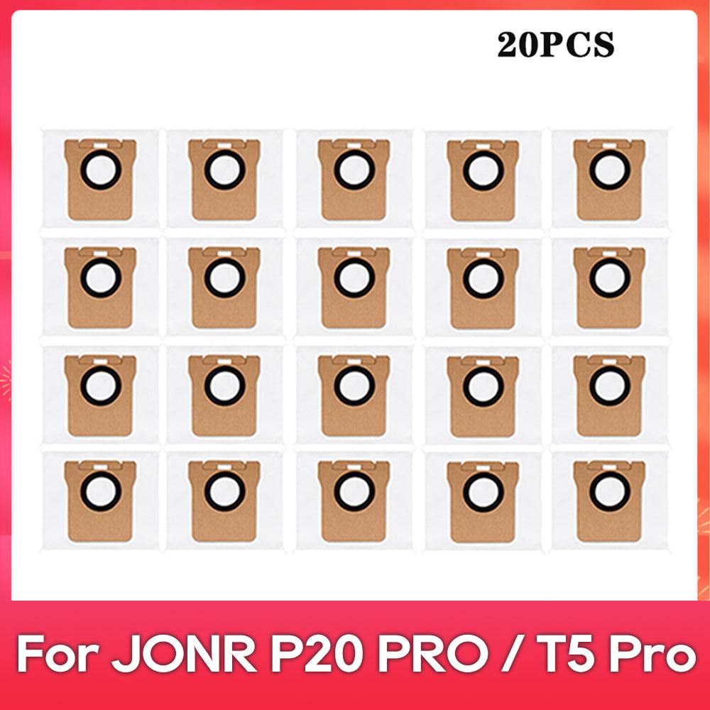 Passend für JONR P20 PRO / T5 Pro Roboter Staubsauger Zubehör Haupt-Seitenbürste Hepa-Filter Mopptuch Staubbeutel Ersatz