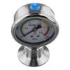 Diaphragm Pressure Gauge Manometer Tri Clamp Pressure Gauge