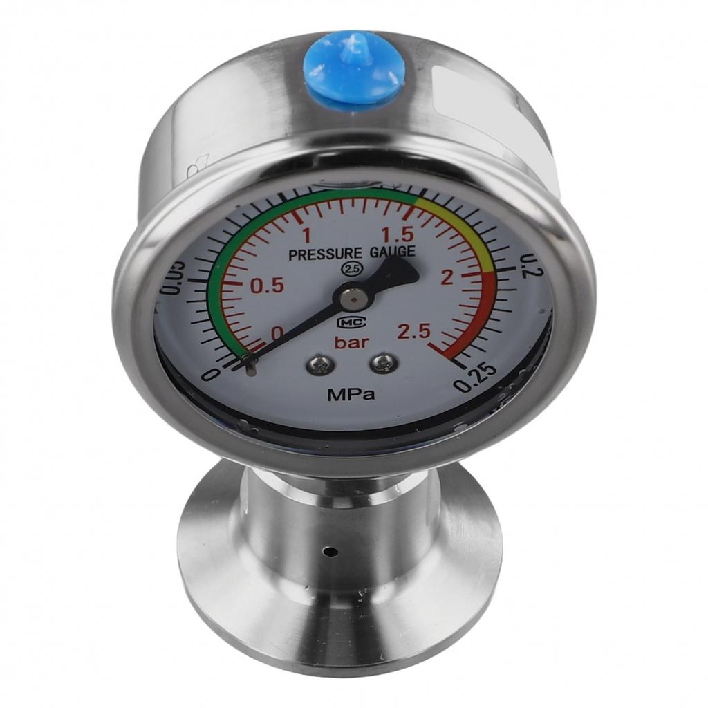 Diaphragm Pressure Gauge Manometer Tri Clamp Pressure Gauge