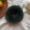Women Hair Accessories Fluffy Scrunchie Elastic Ponytail Colorful Pom Pom Hair Ties Faux Fur Hair Scrunchies